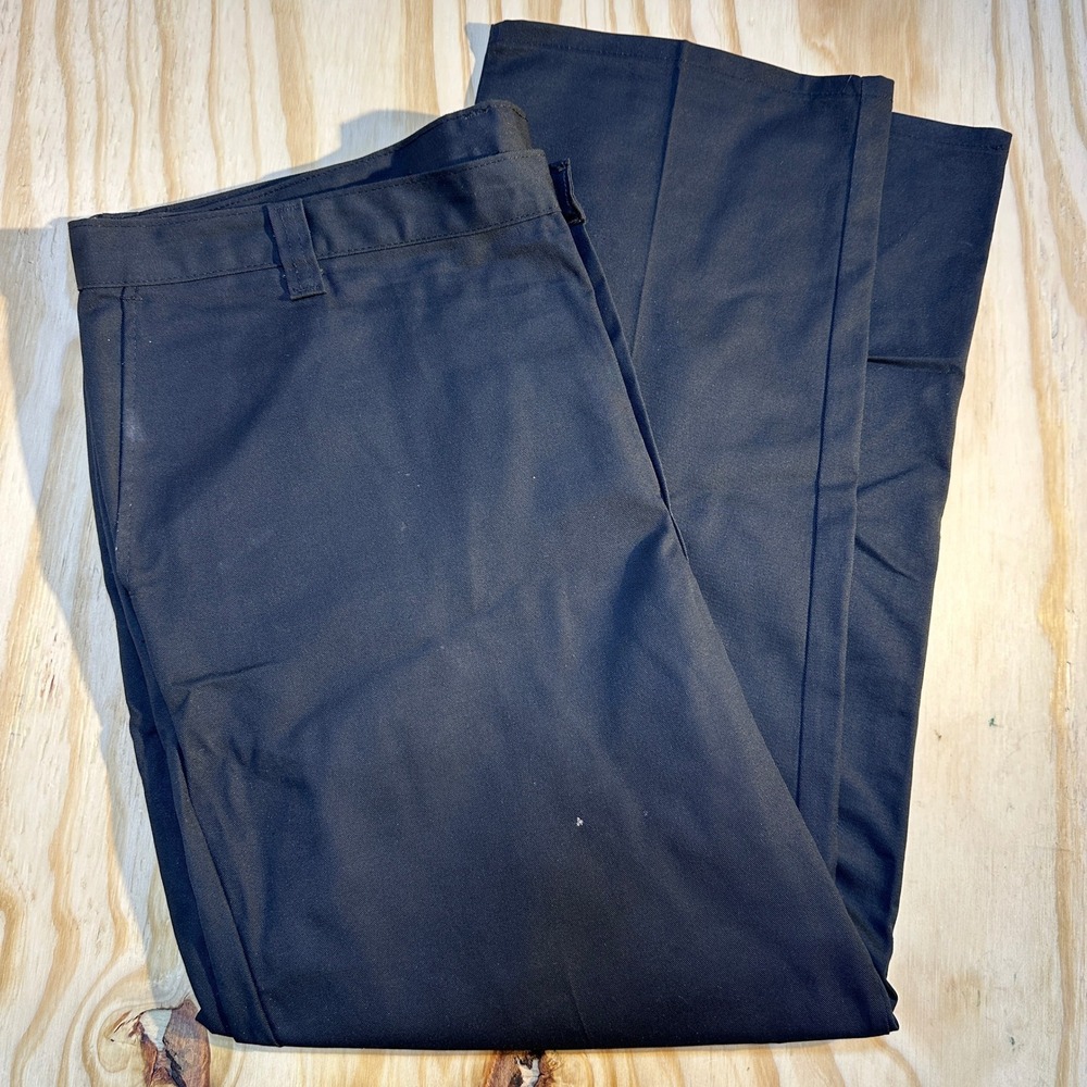 Dickies 874 Original Fit Work Pants Mens 42x30 Black Straight Leg Twill